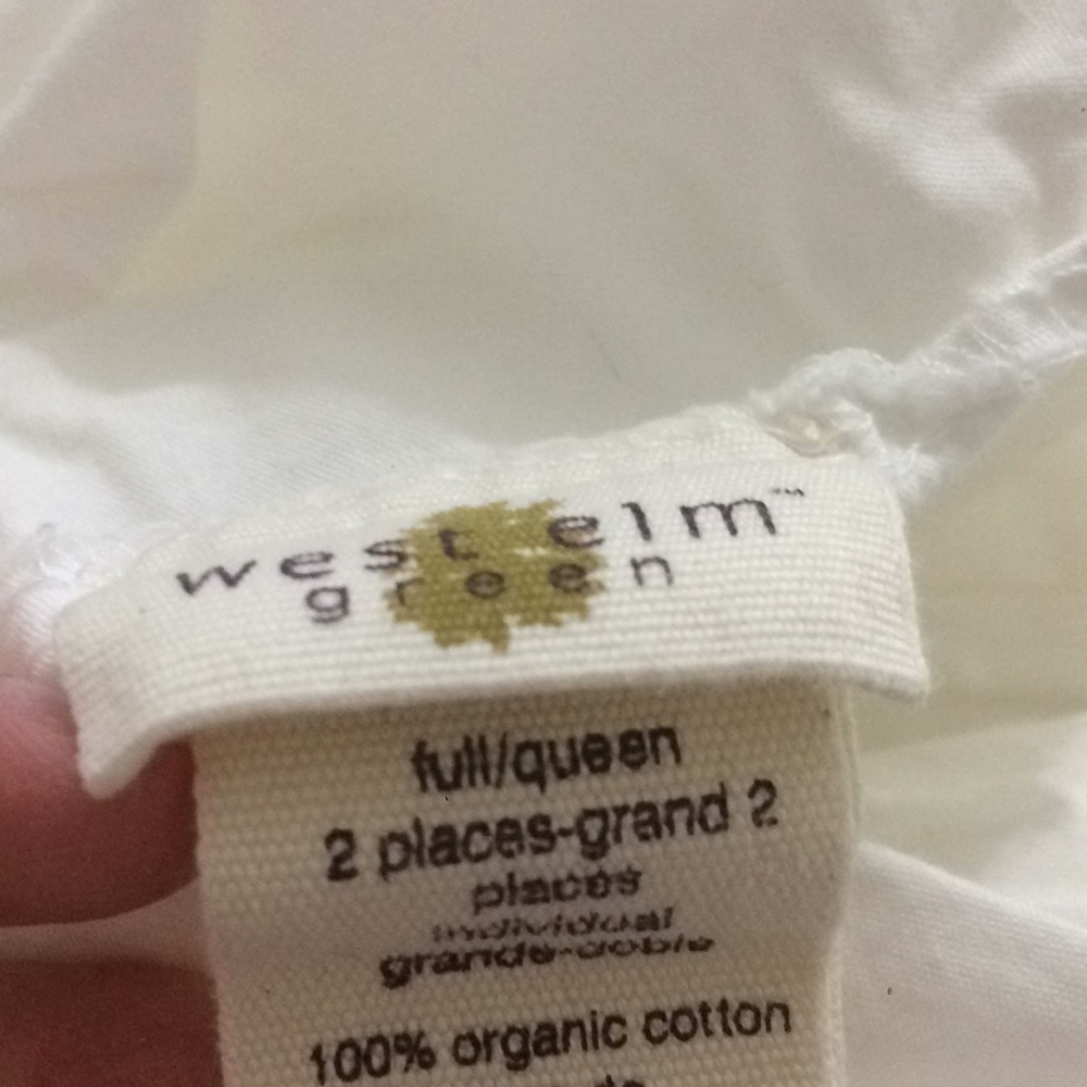 Queen pintuck duvet cover